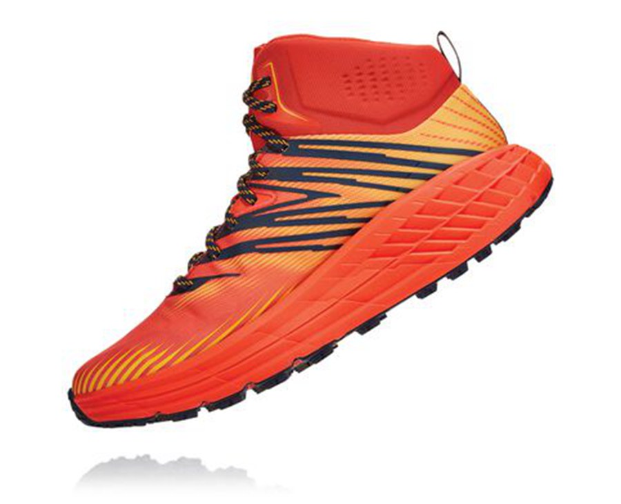 Hoka One One Speedgoat Mid Gore-Tex 2 Trailskor Herr - Röda - LYTNU-6230